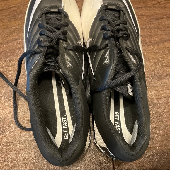 Nike Super Speed D Low Men's Size 12 Football Cleats Black/White Nike 396238-001 - Picture 7 of 13